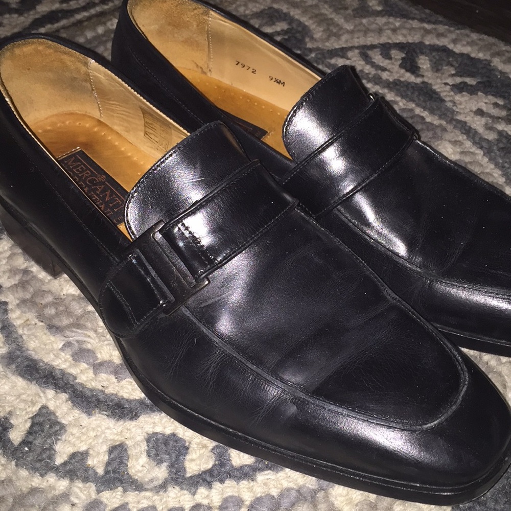 Mercanti Fiorentini Mens 9.5 Leather Strap Shoes